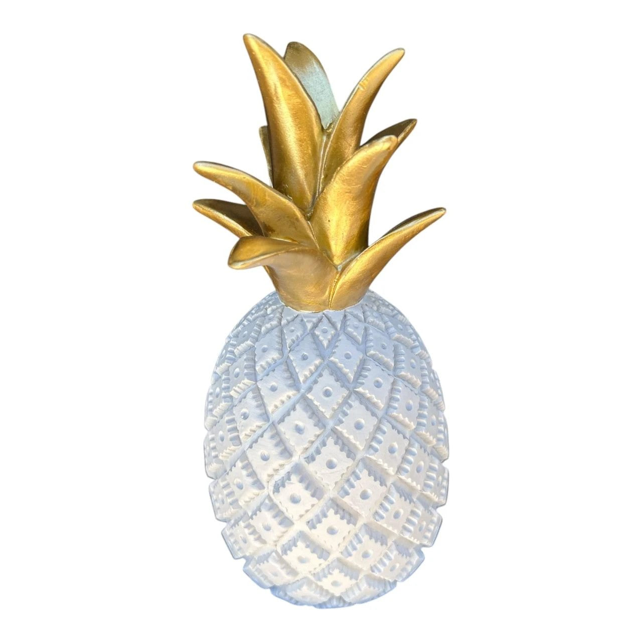 WHITE DÉCOR PINAPPLE LRG