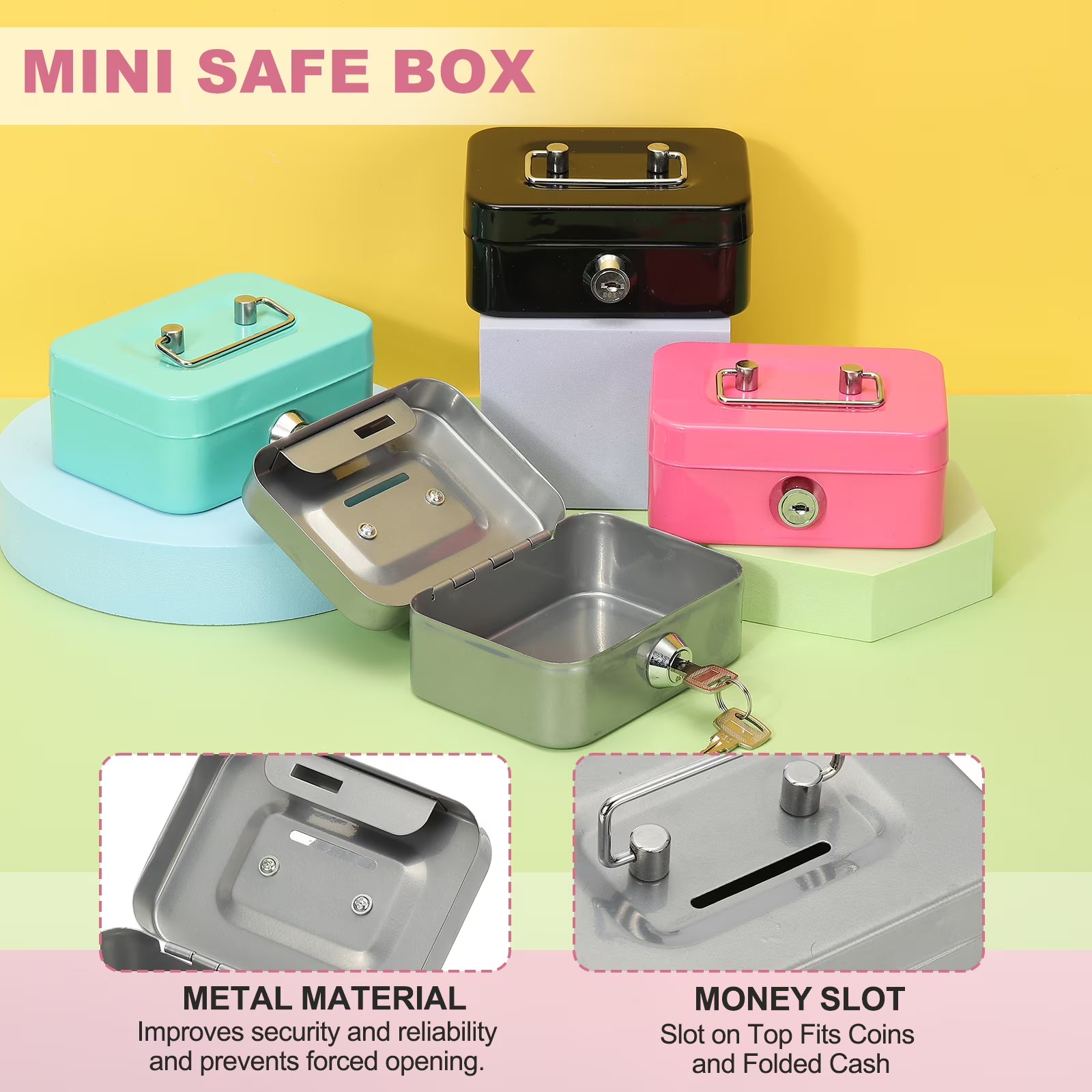 MINI CASH BOX PINK