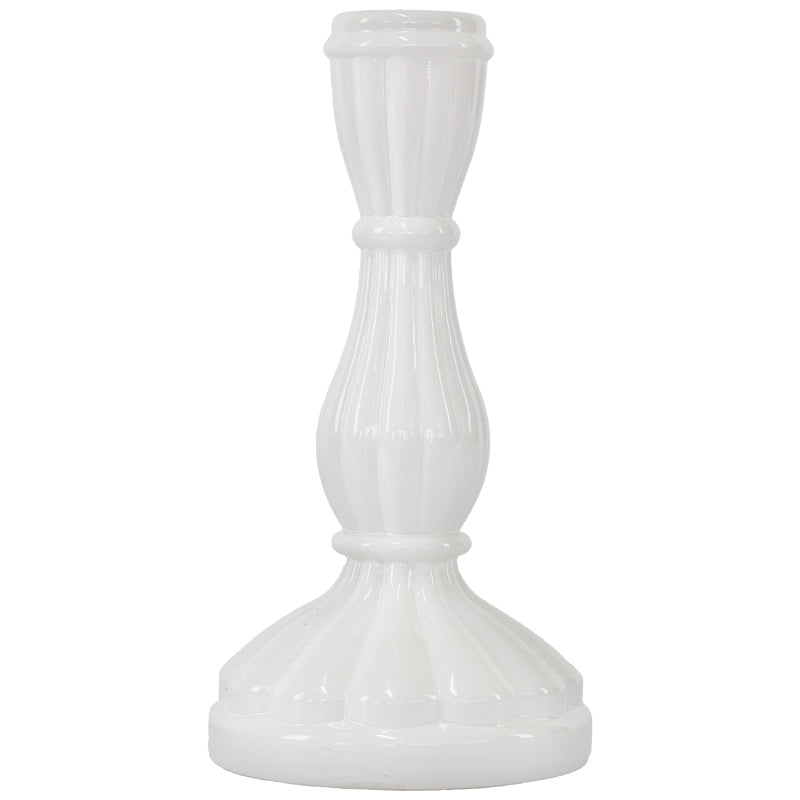 WHITE CANDLE HOLDER