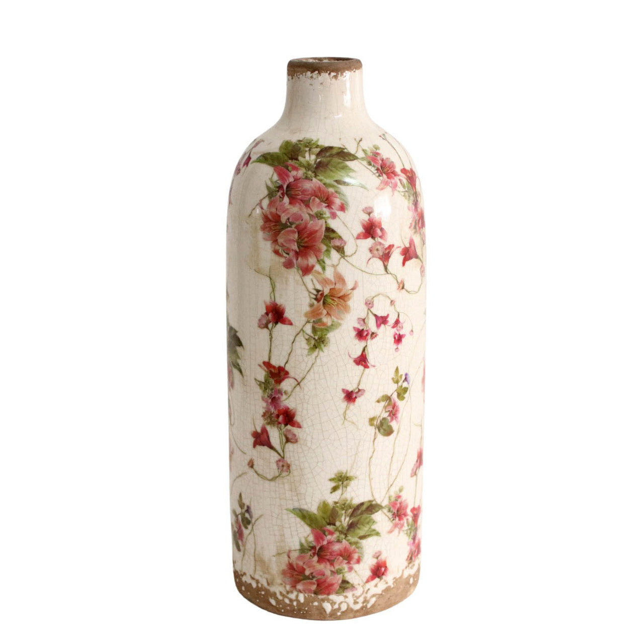 RED FLOWER VASE