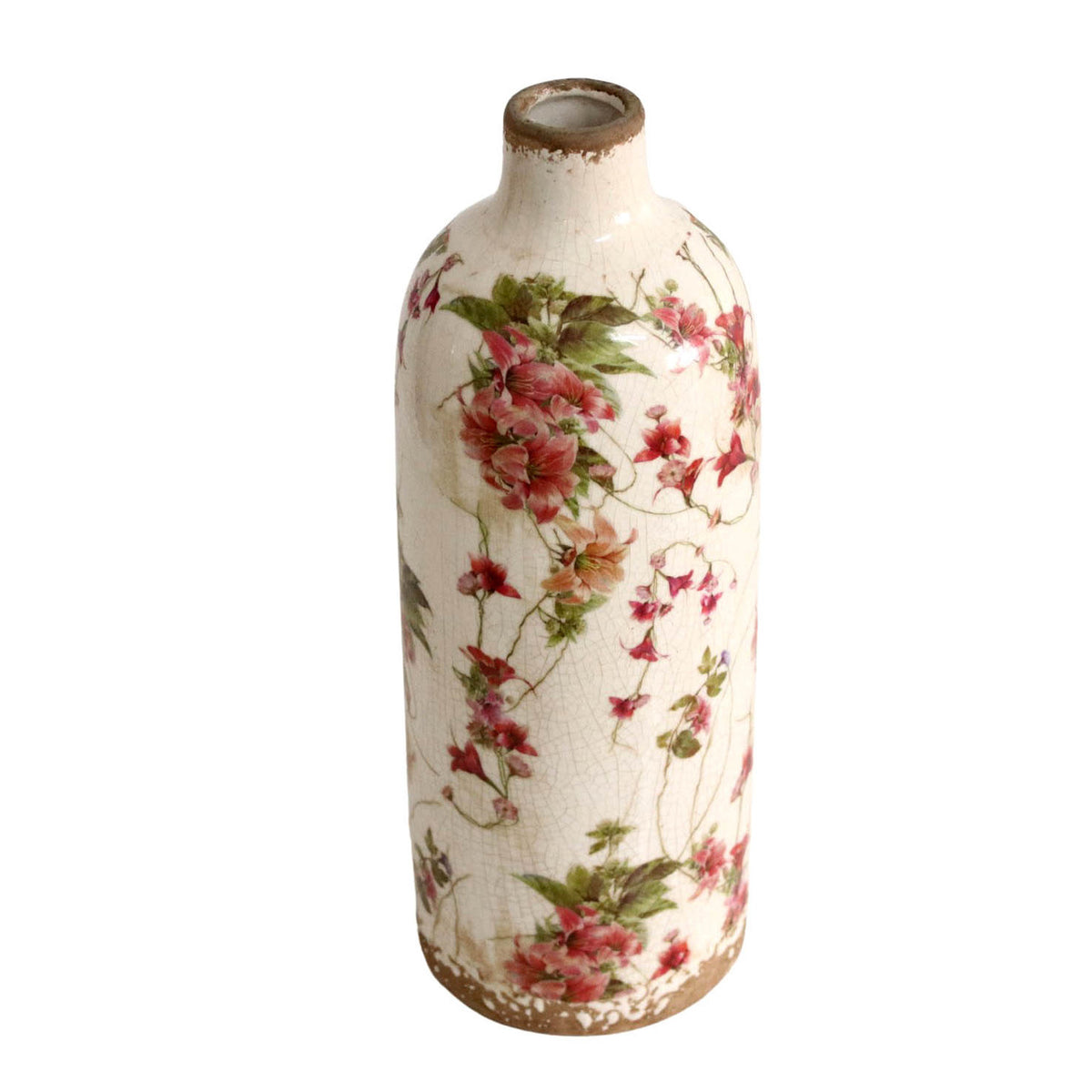 RED FLOWER VASE