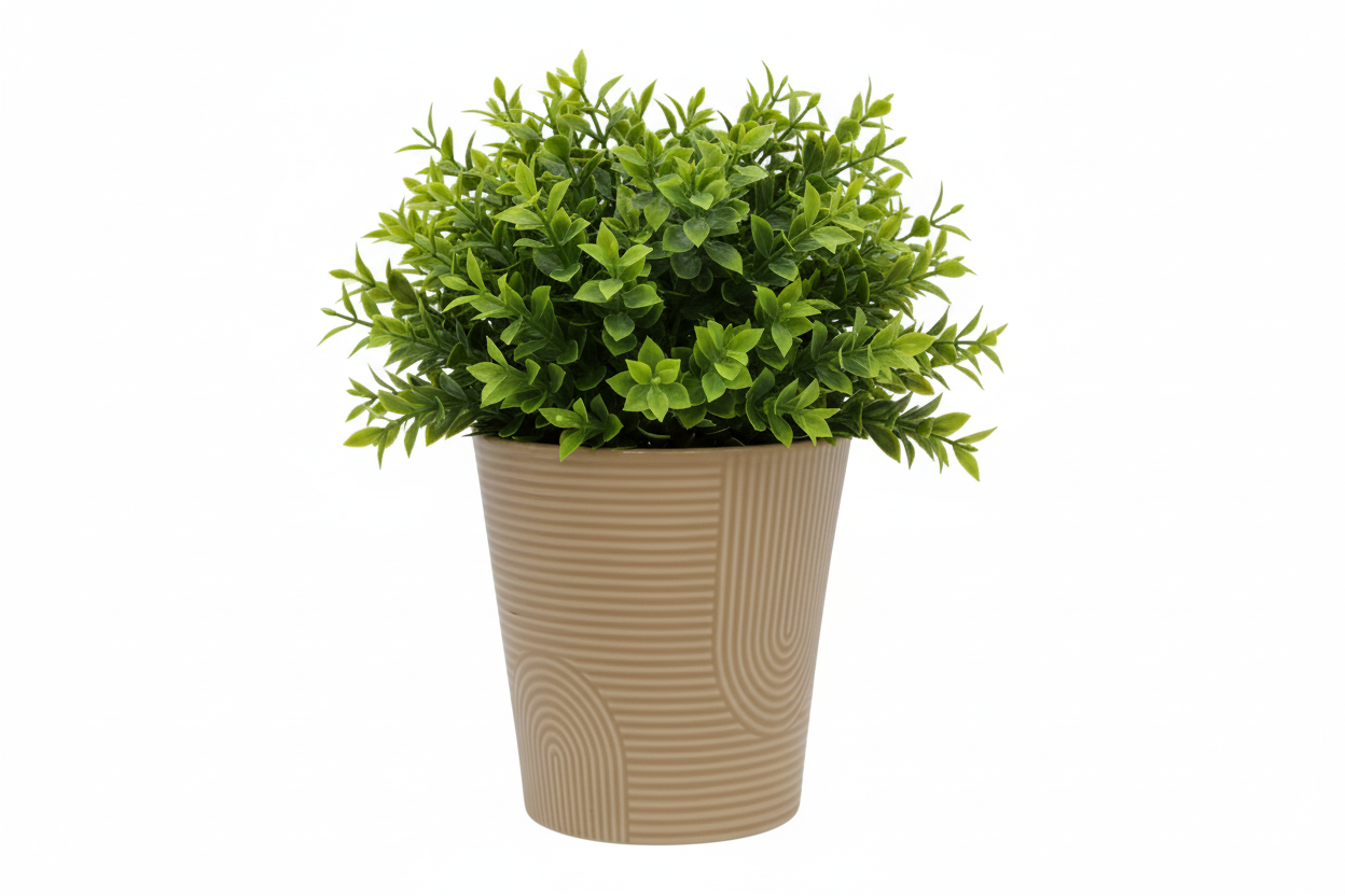 TAN CERAMIC POT