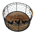 ROUND WIRED BASKET SMALL