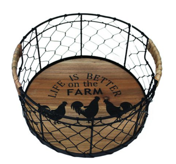 ROUND WIRED BASKET SMALL
