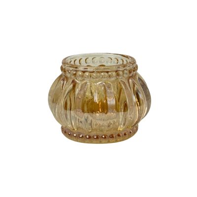 RIBBED VOTIVE CANDLE HOLDER